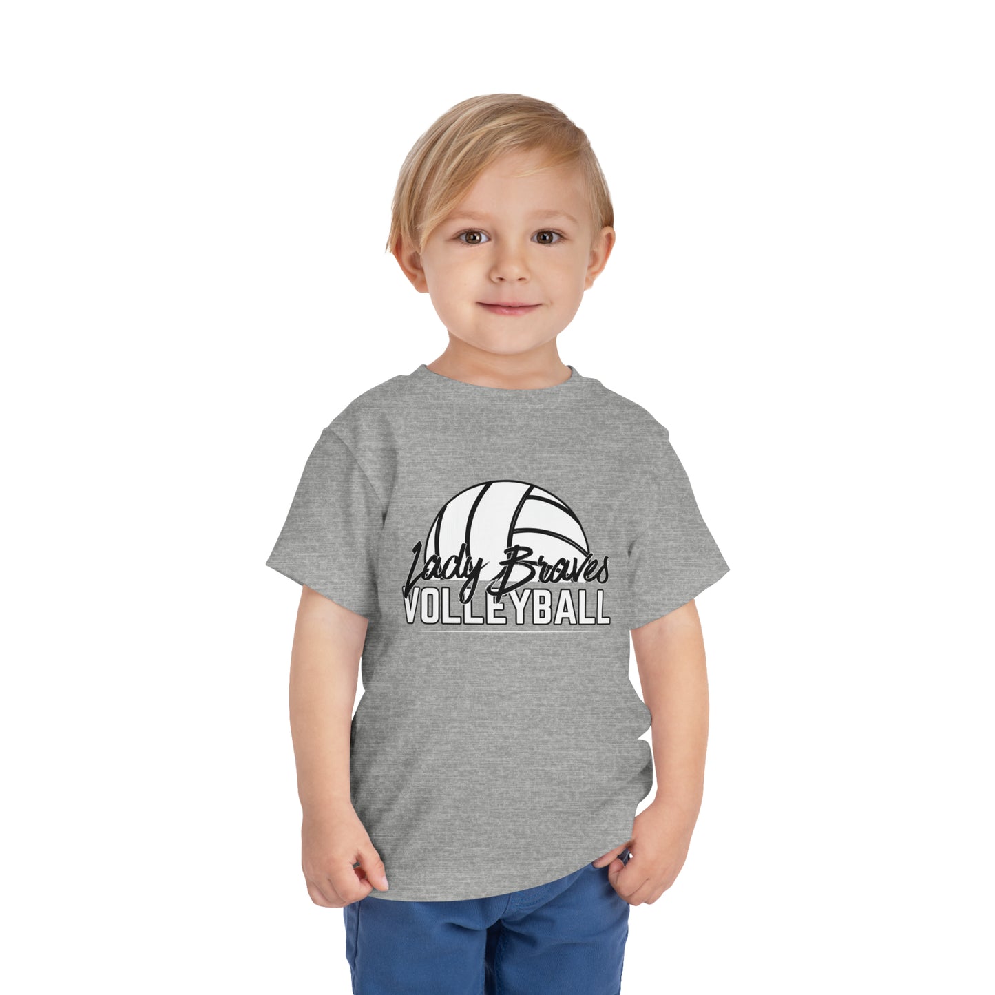 TODDLER - Lady Braves Volleyball Short Sleeve Tee