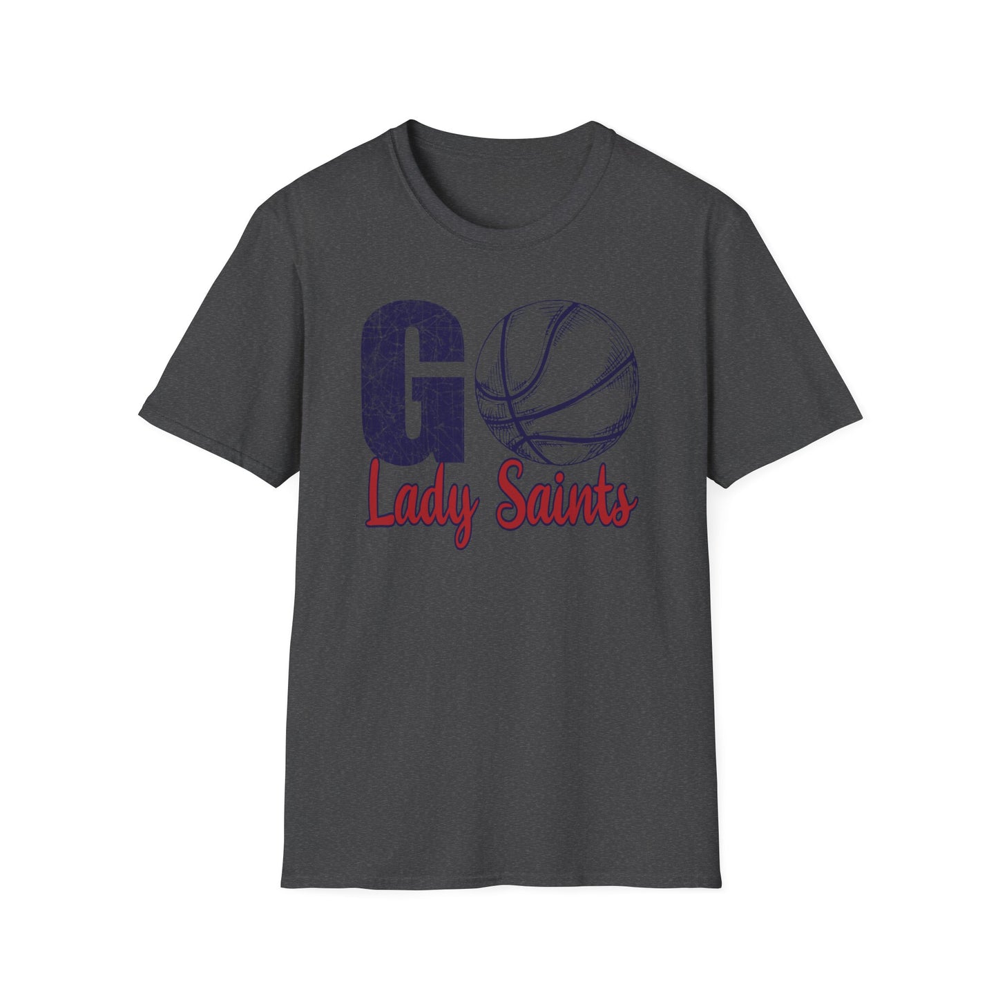 Go Lady Saints Basketball Unisex Softstyle T-Shirt