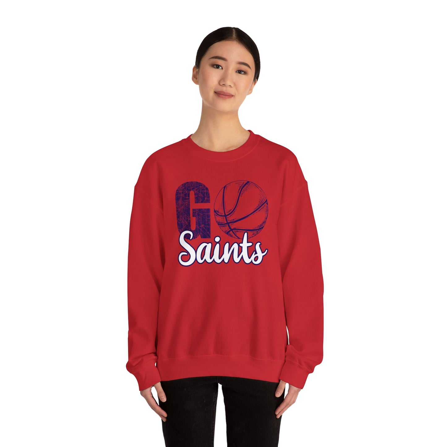 Go Saints Basketball Unisex Heavy Blend™ Crewneck Sweatshirt