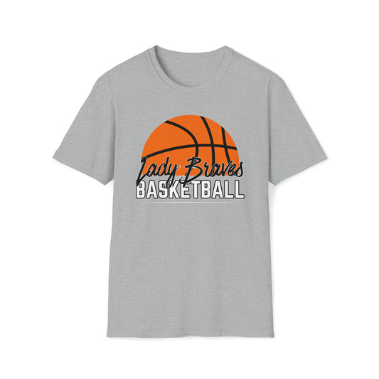 Lady Braves Half Basketball Softstyle T-Shirt