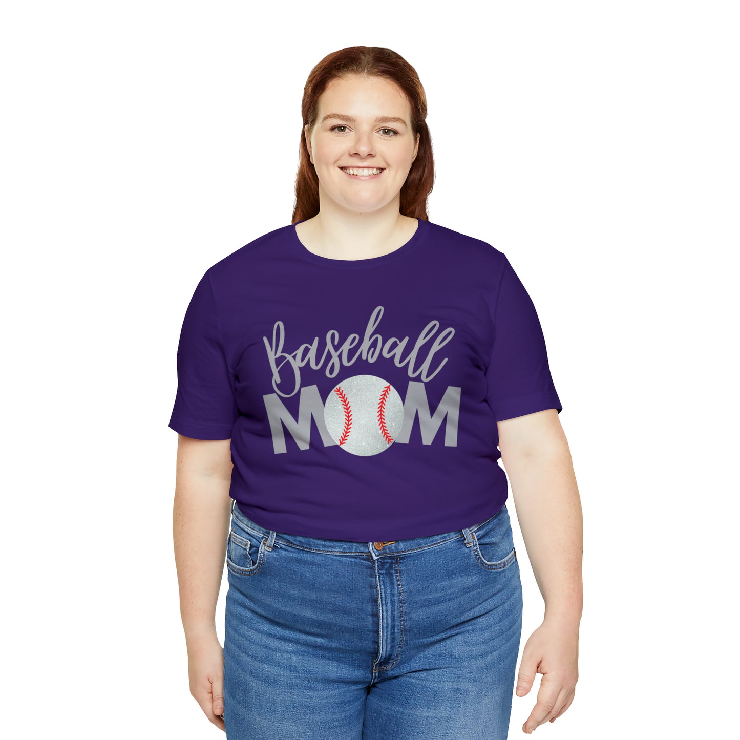 Baseball Mom Shimmer Short Sleeve Tee