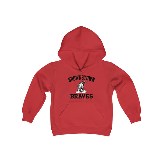 Brownstown Braves - Youth Heavy Blend Hooded Sweatshirt