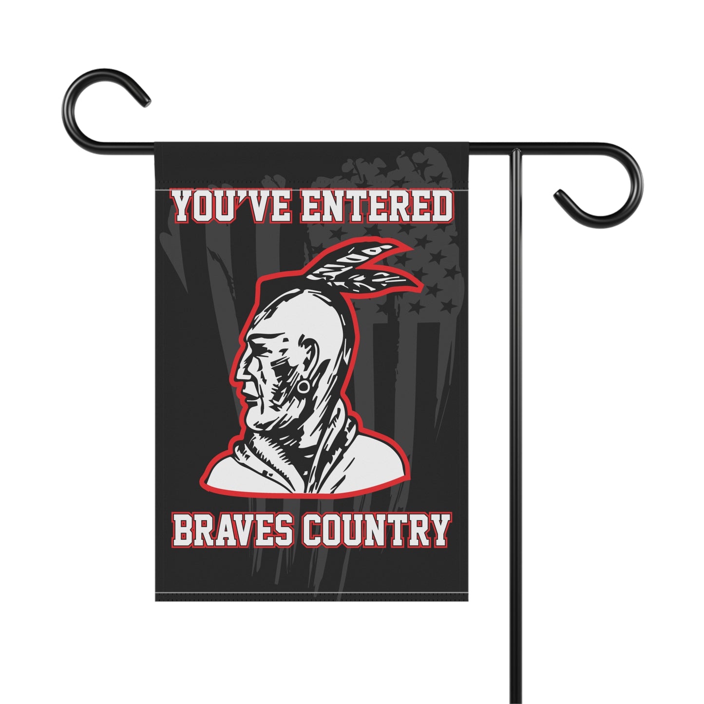 Braves Country Brave Head Garden Banner