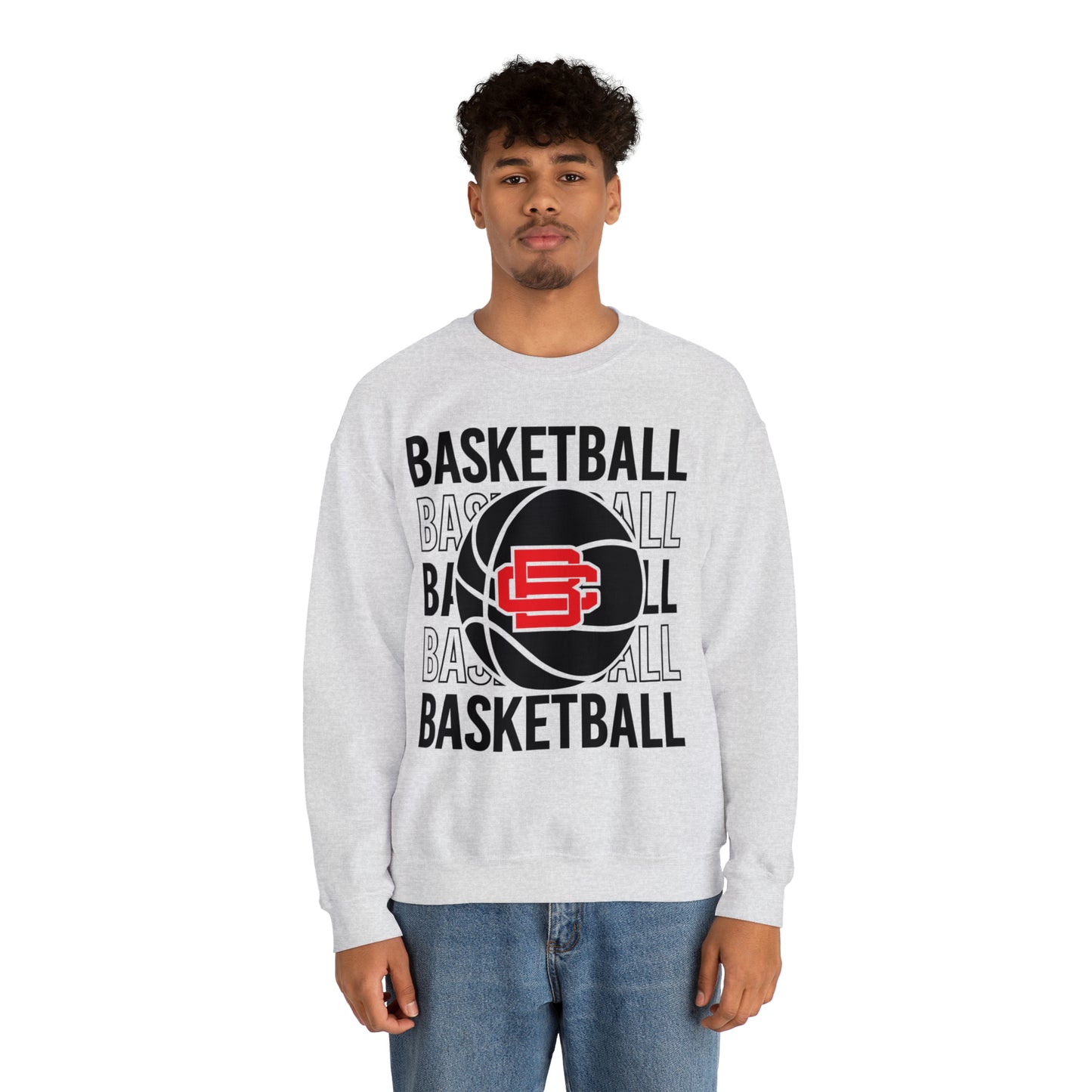 BC Braves Basketball Crewneck Sweatshirt