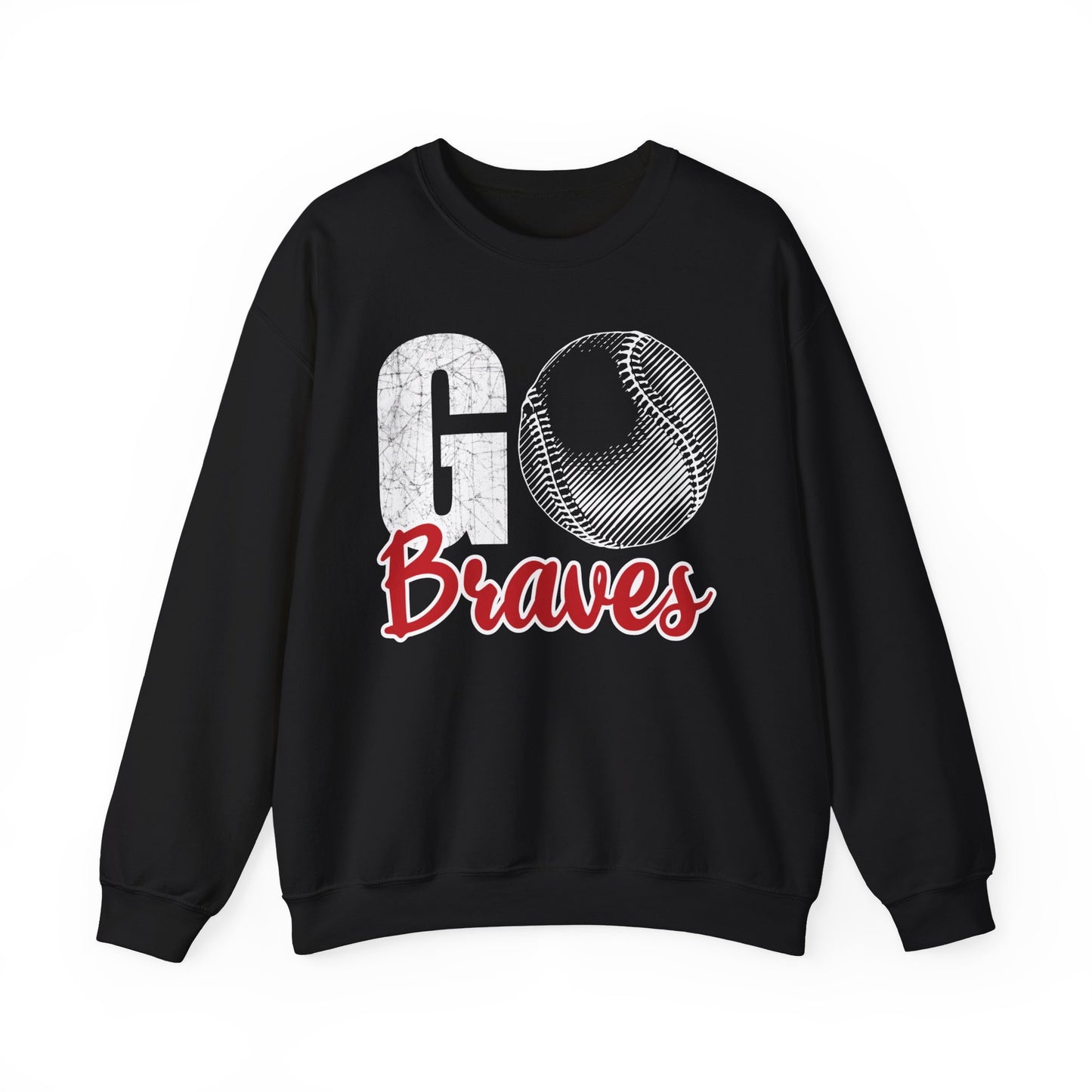 Go Braves Baseball Crewneck Sweatshirt