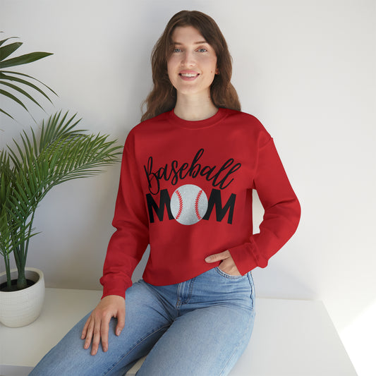 Baseball Mom Shimmer Crewneck Sweatshirt