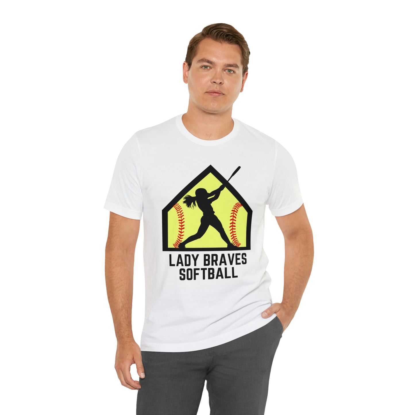 Lady Braves Softball Short Sleeve Tee
