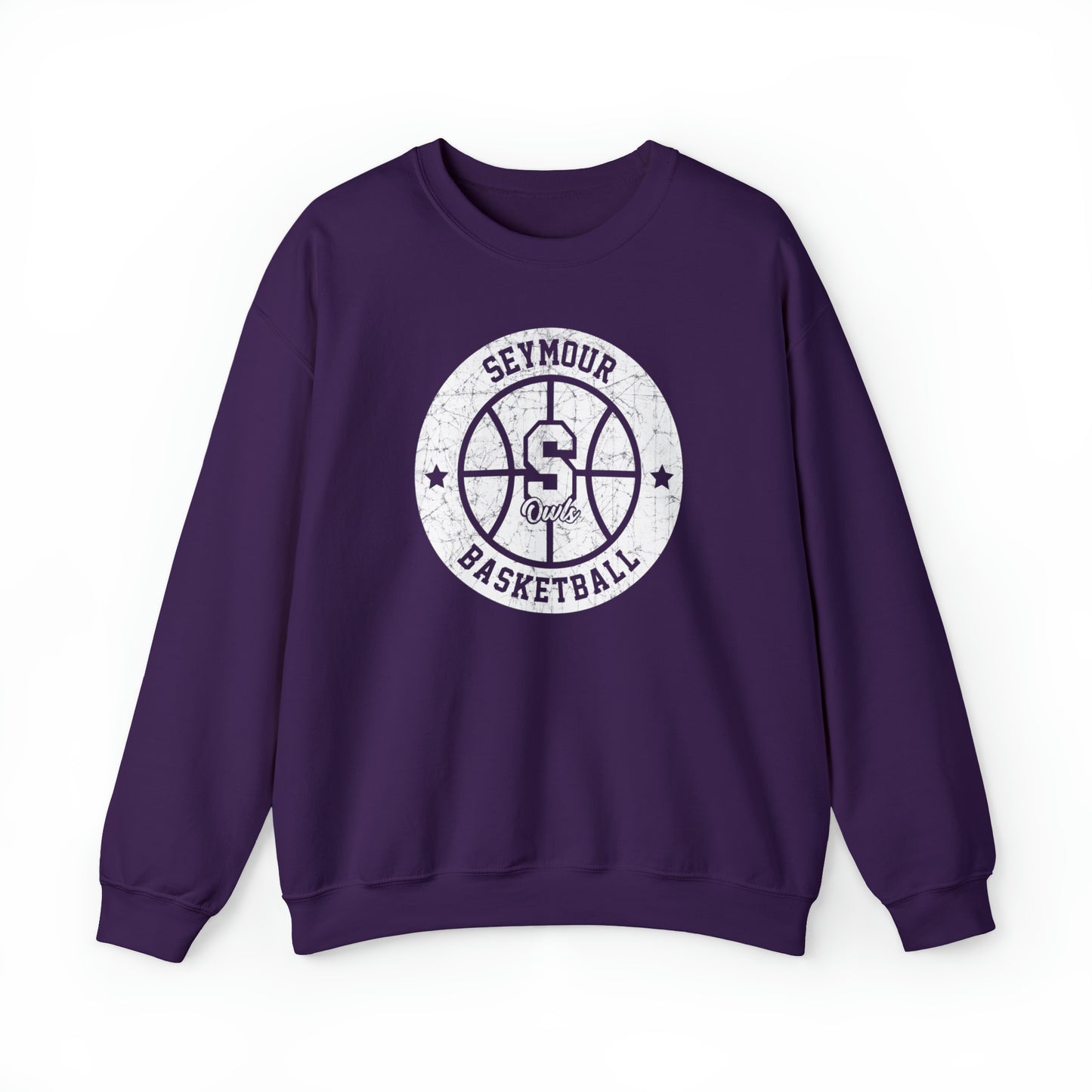 Vintage Seymour Basketball Unisex Heavy Blend™ Crewneck Sweatshirt