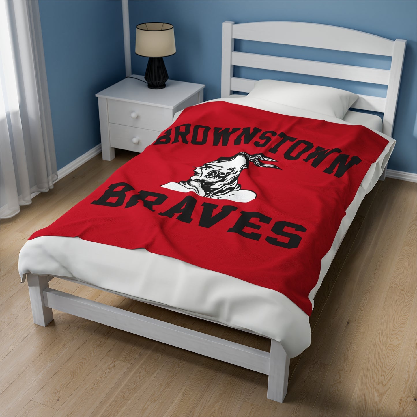 Brownstown Braves - Velveteen Plush Blanket