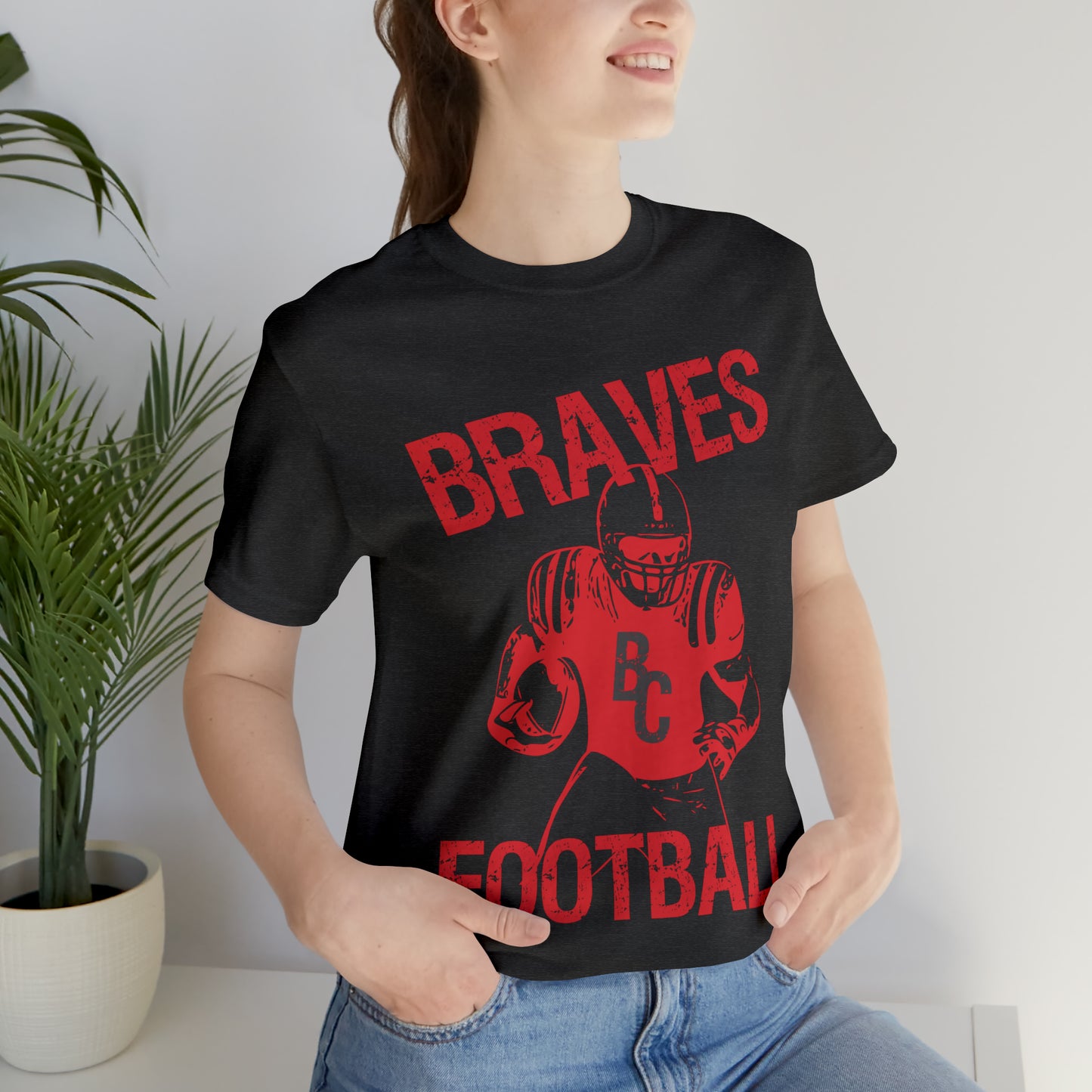 Vintage Braves Football Short Sleeve Tee