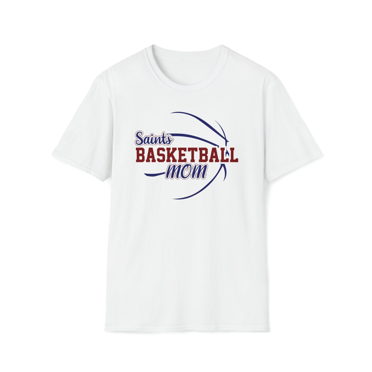 Saints Basketball Mom Unisex Softstyle T-Shirt