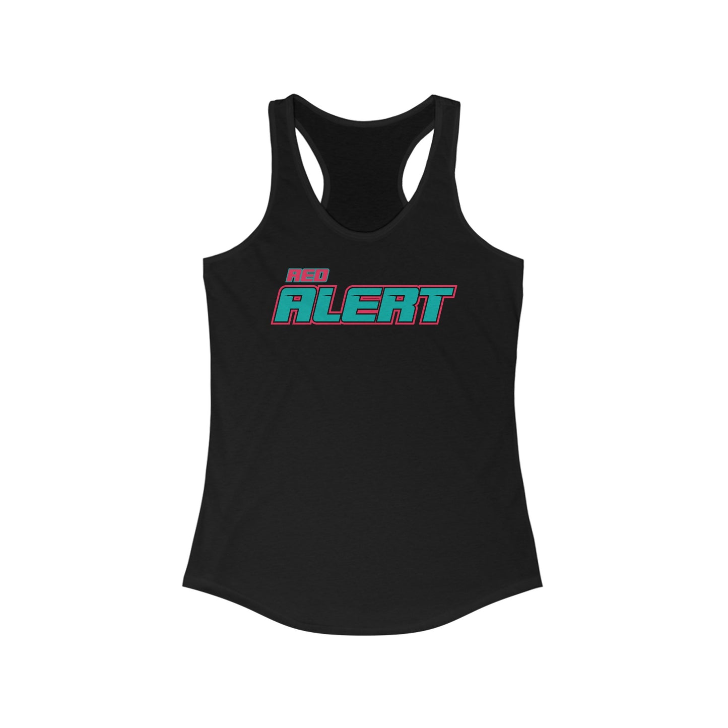 Red Alert Block Women's Ideal Racerback Tank