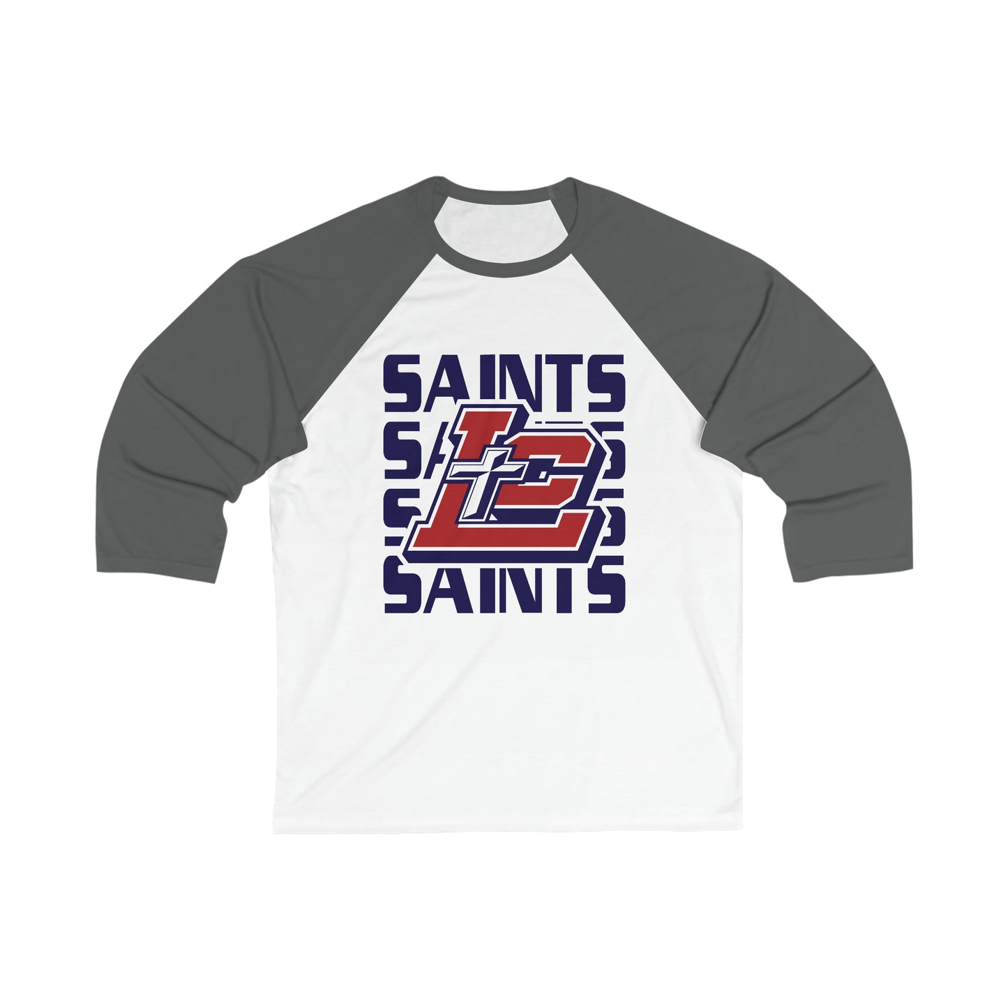 Saints Repeat Unisex 3\4 Sleeve Baseball Tee