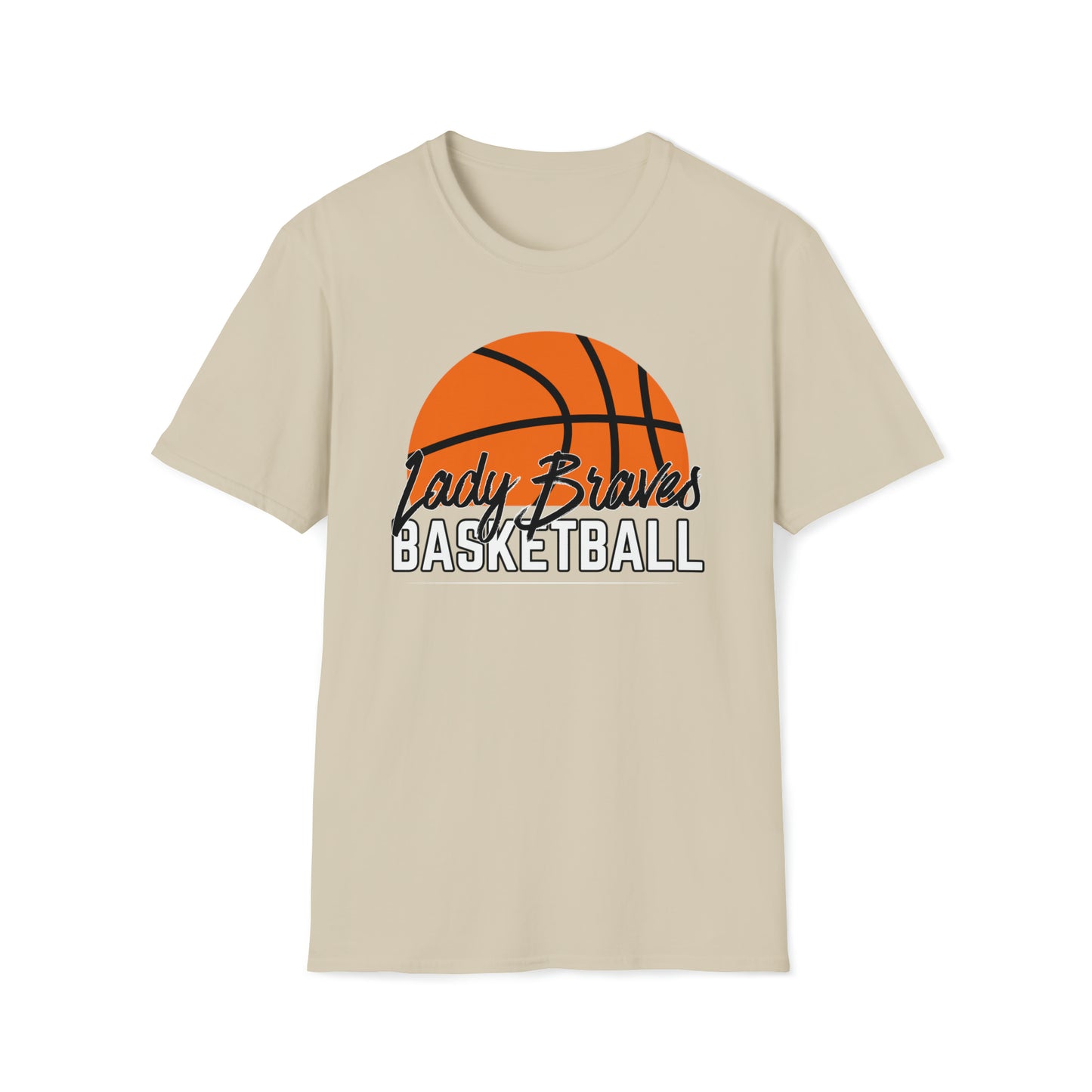 Lady Braves Half Basketball Softstyle T-Shirt