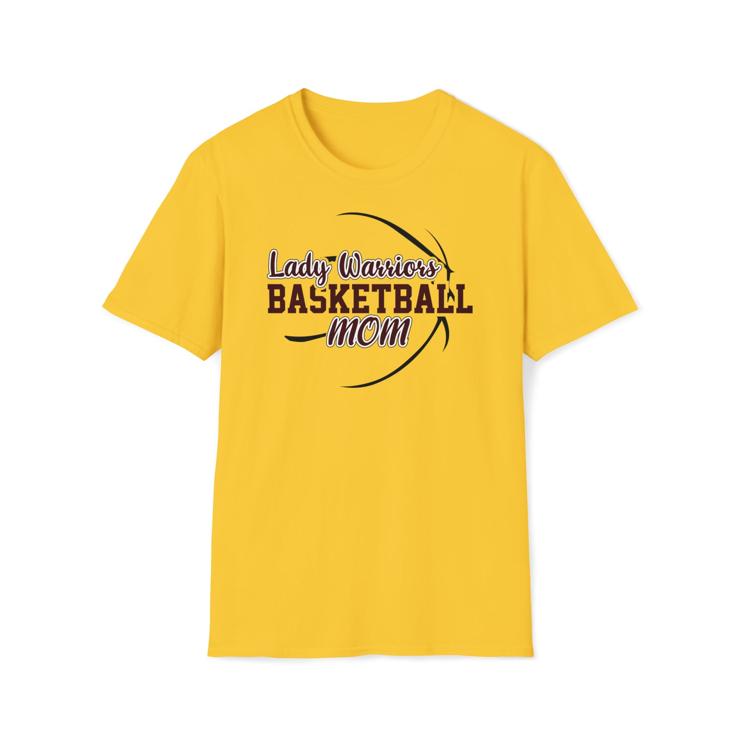Lady Warriors Basketball Mom Unisex Softstyle T-Shirt