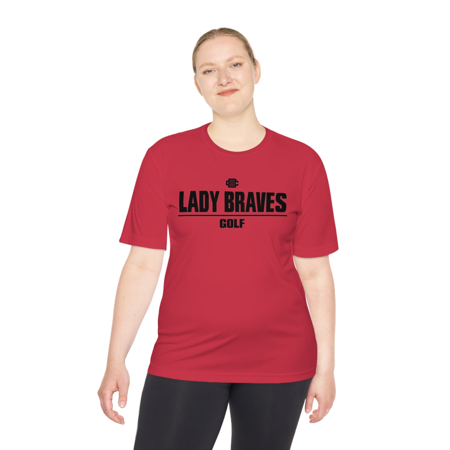 Lady Braves Golf Moisture Wicking Tee