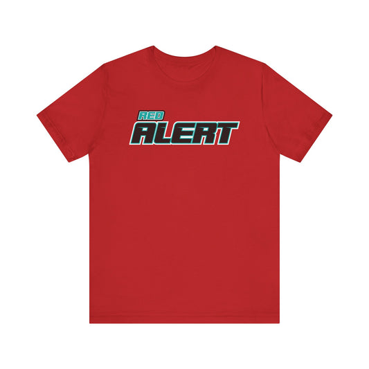 Red Alert Block Unisex Jersey Short Sleeve Tee