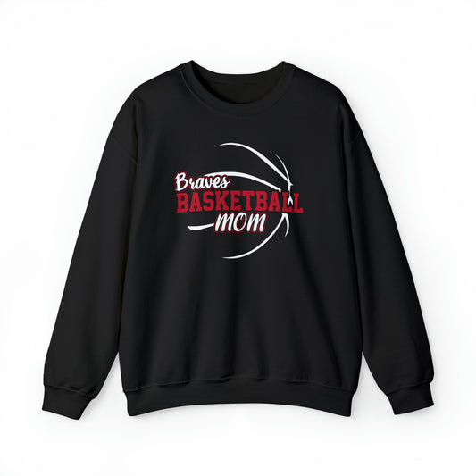 Braves Basketball Mom Unisex Heavy Blend™ Crewneck Sweatshirt