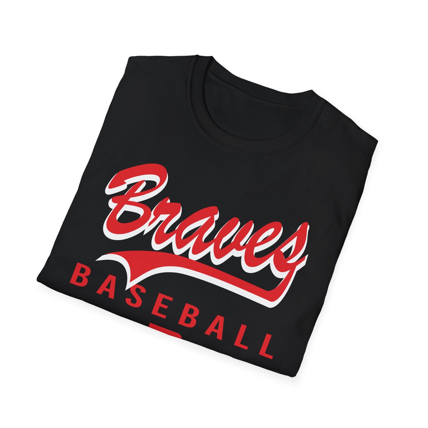 Braves Baseball Swoosh Unisex Softstyle T-Shirt