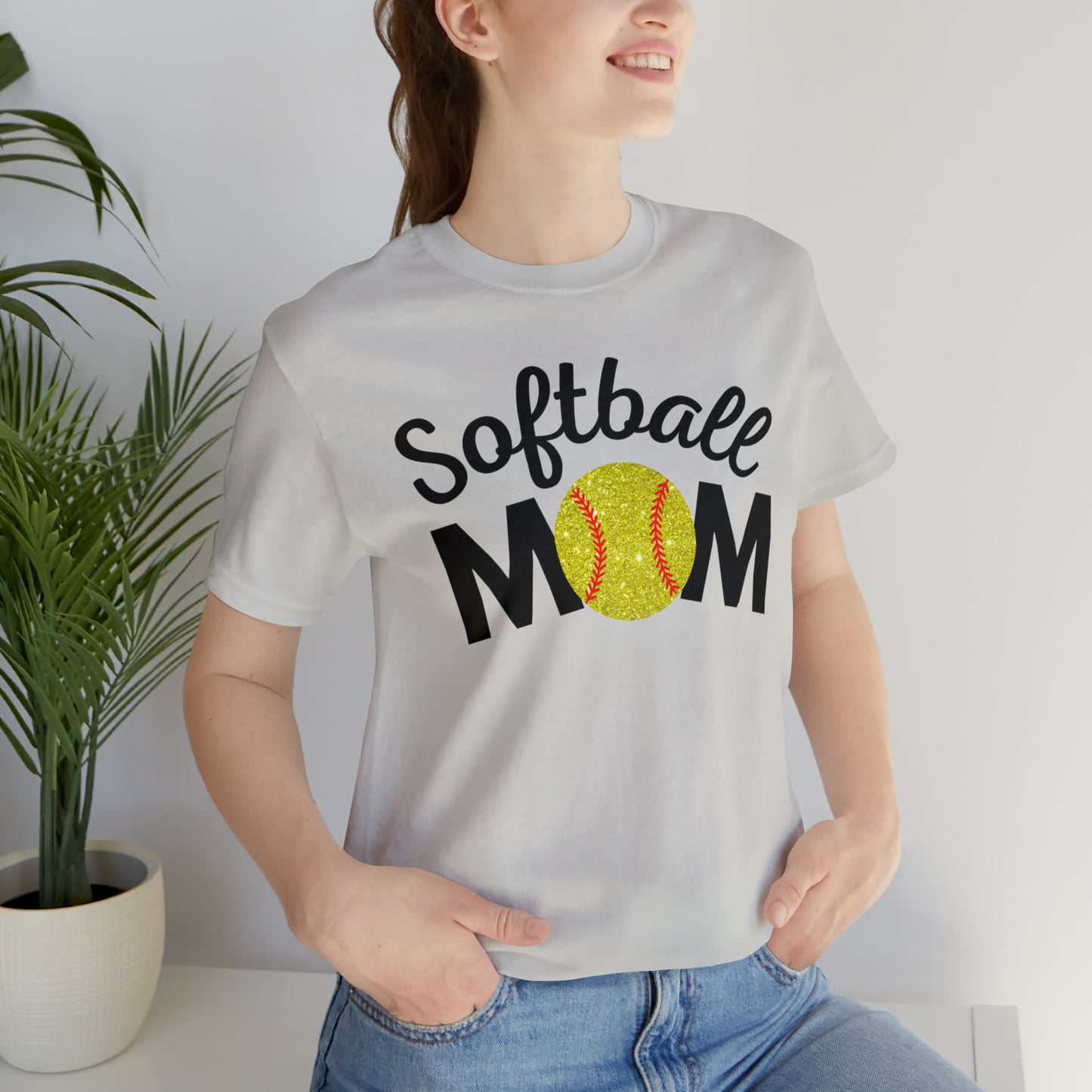 Softball Mom Shimmer Short Sleeve Tee
