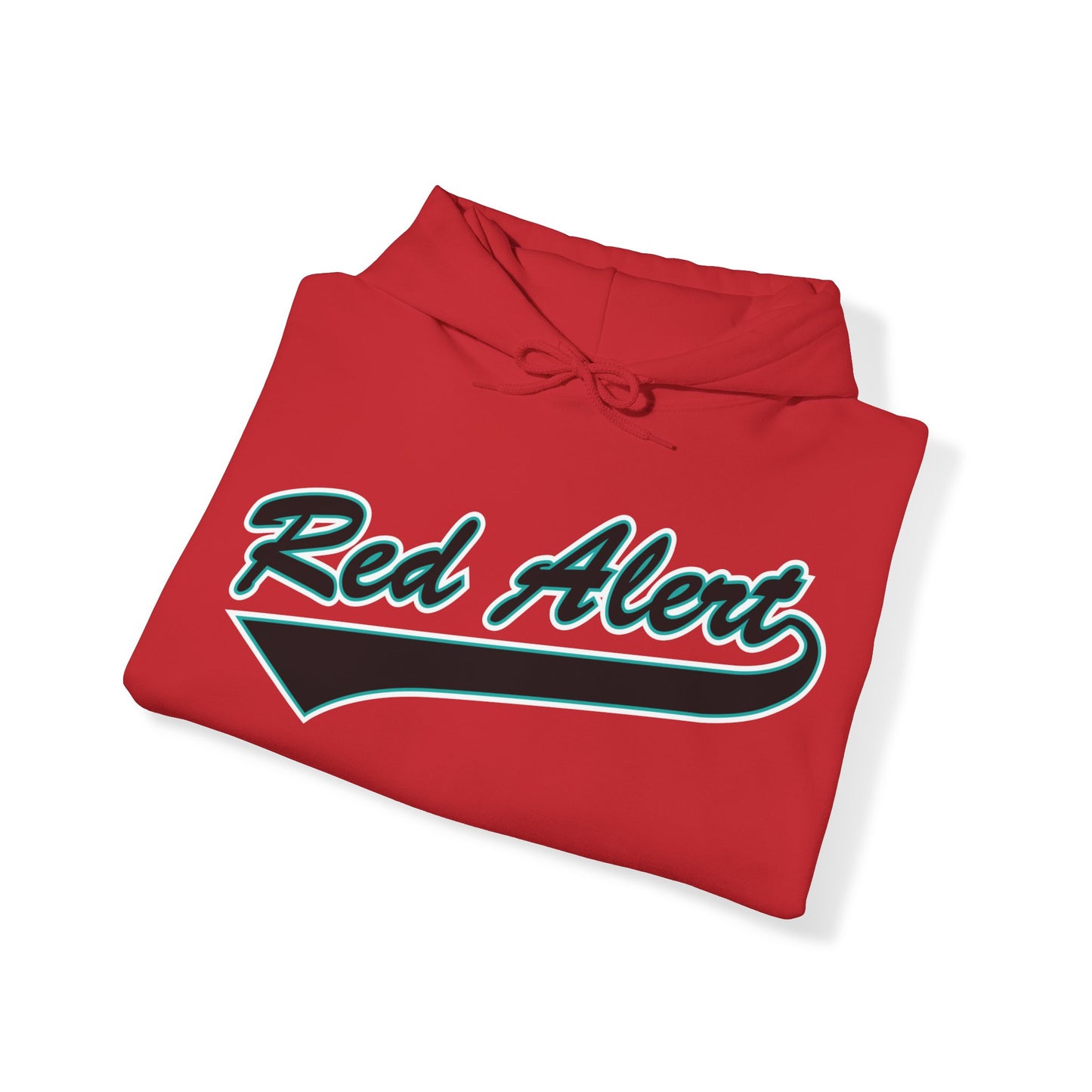 Red Alert Swoosh Unisex Heavy Blend™ Hooded Sweatshirt