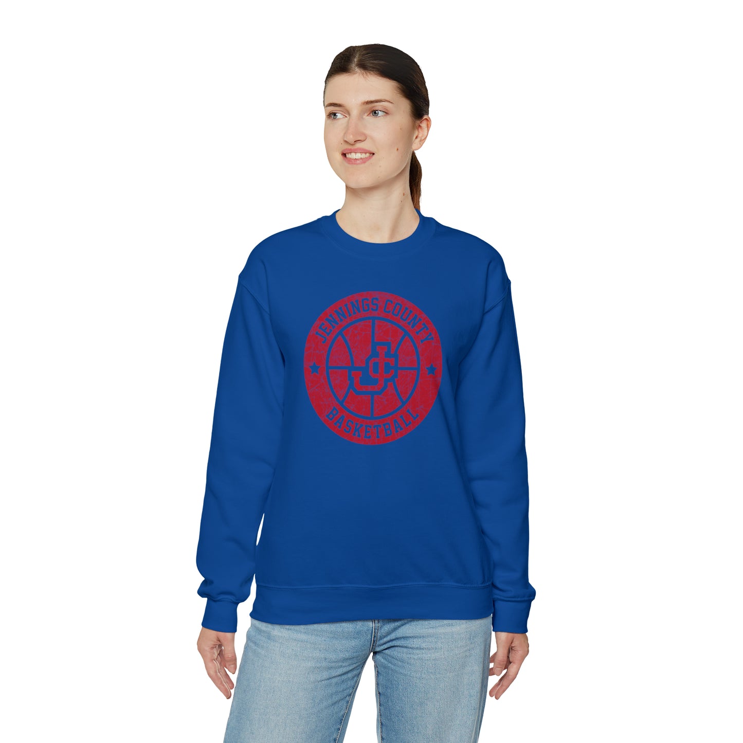 Vintage Jennings Co Basketball Unisex Heavy Blend™ Crewneck Sweatshirt