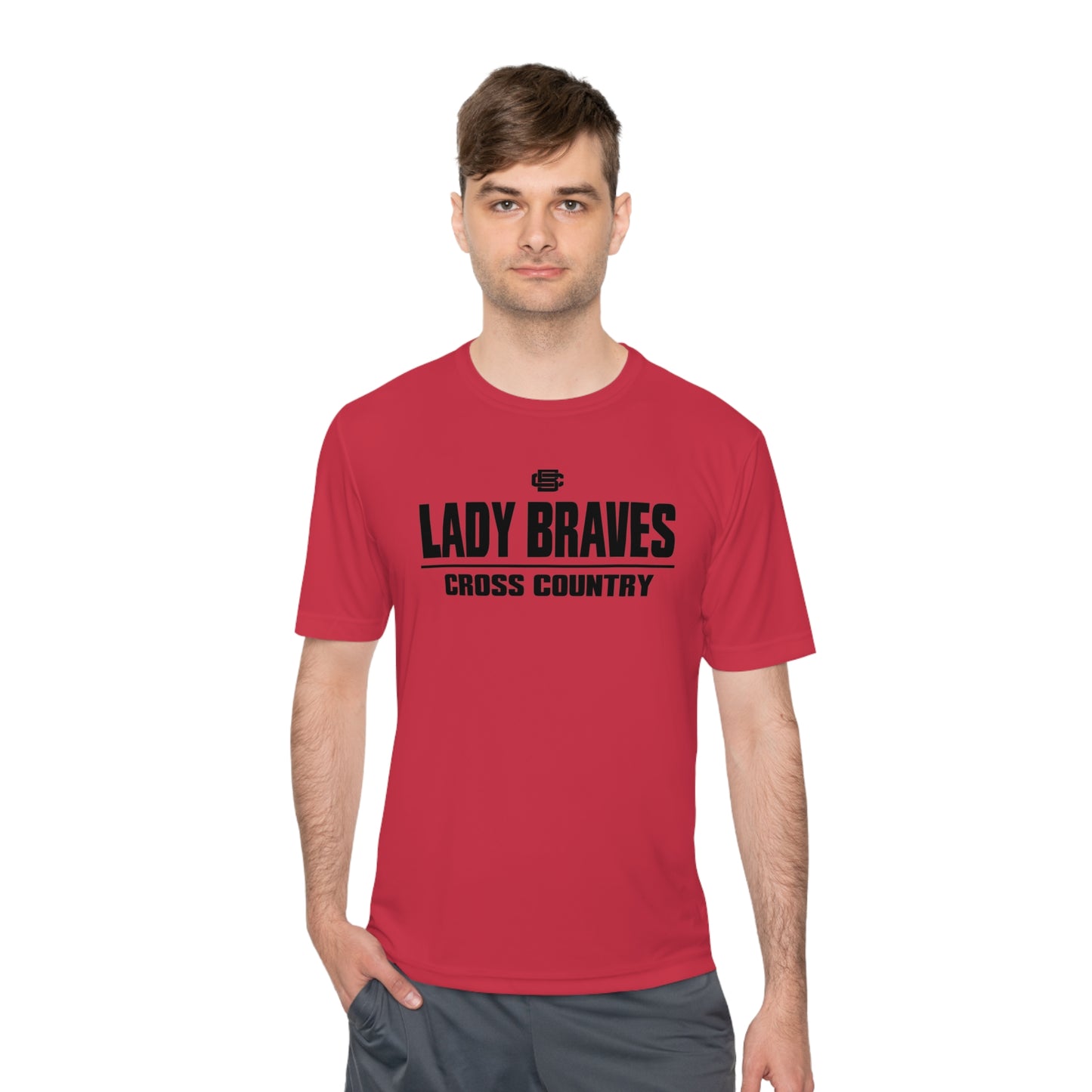 Lady Braves Cross Country Moisture Wicking Tee