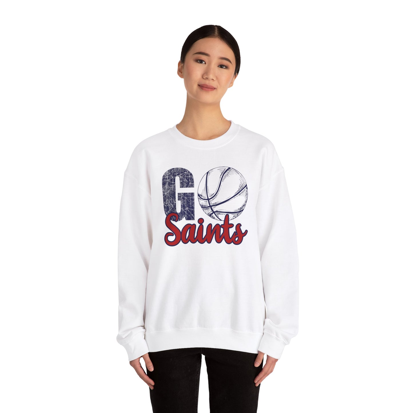 Go Saints Basketball Unisex Heavy Blend™ Crewneck Sweatshirt