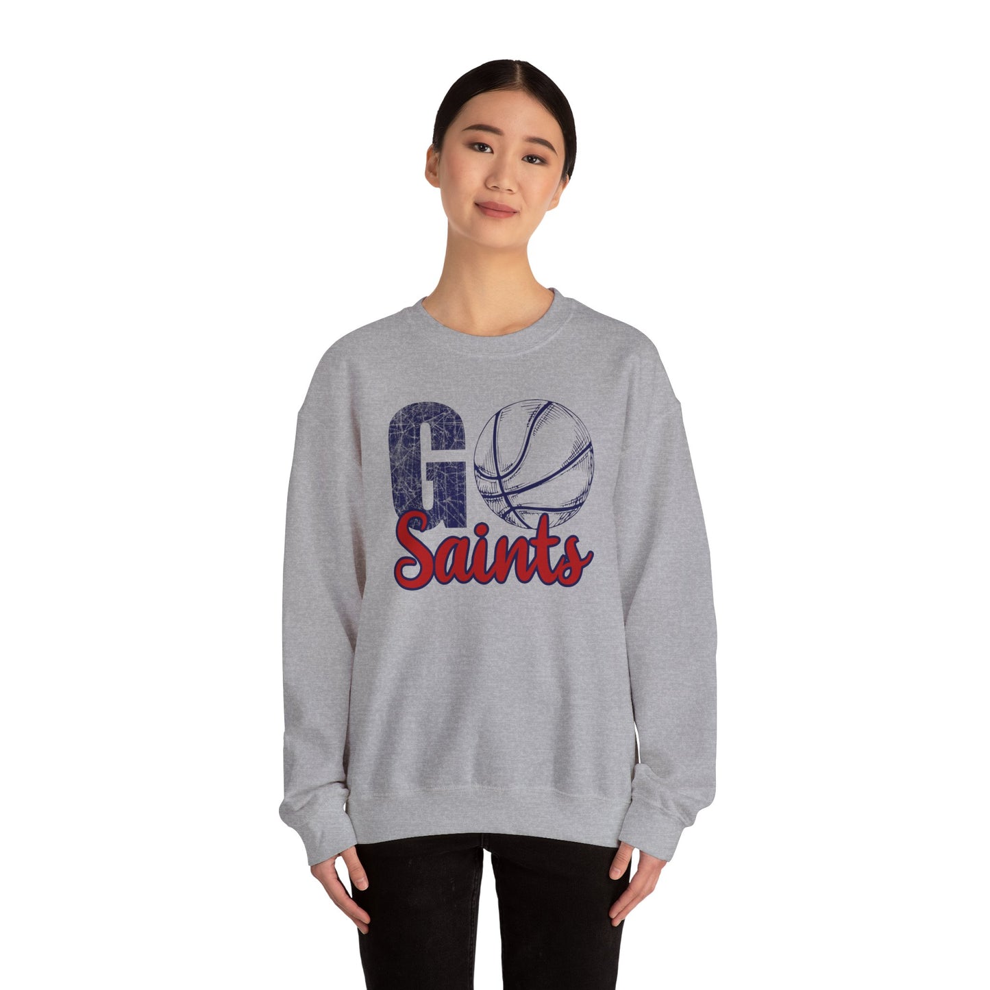 Go Saints Basketball Unisex Heavy Blend™ Crewneck Sweatshirt