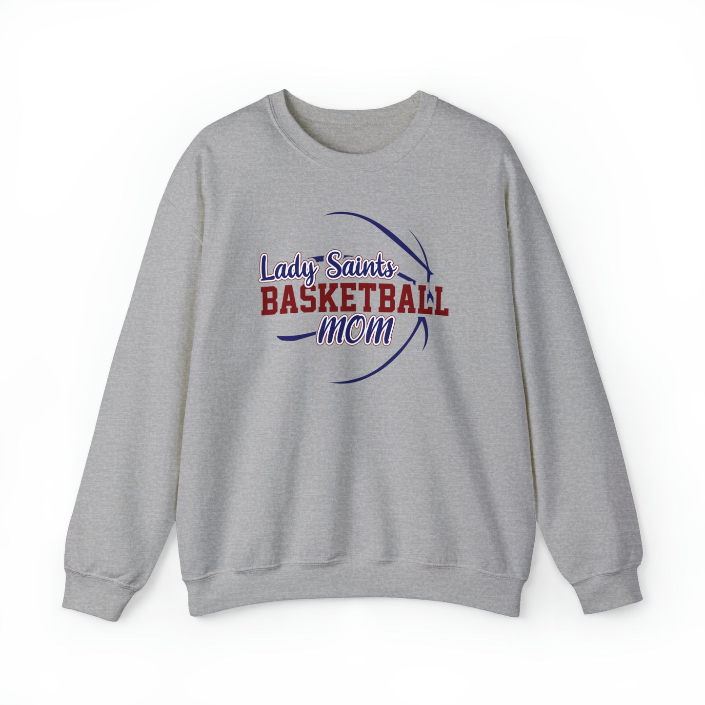 Lady Saints Basketball Mom Unisex Heavy Blend™ Crewneck Sweatshirt