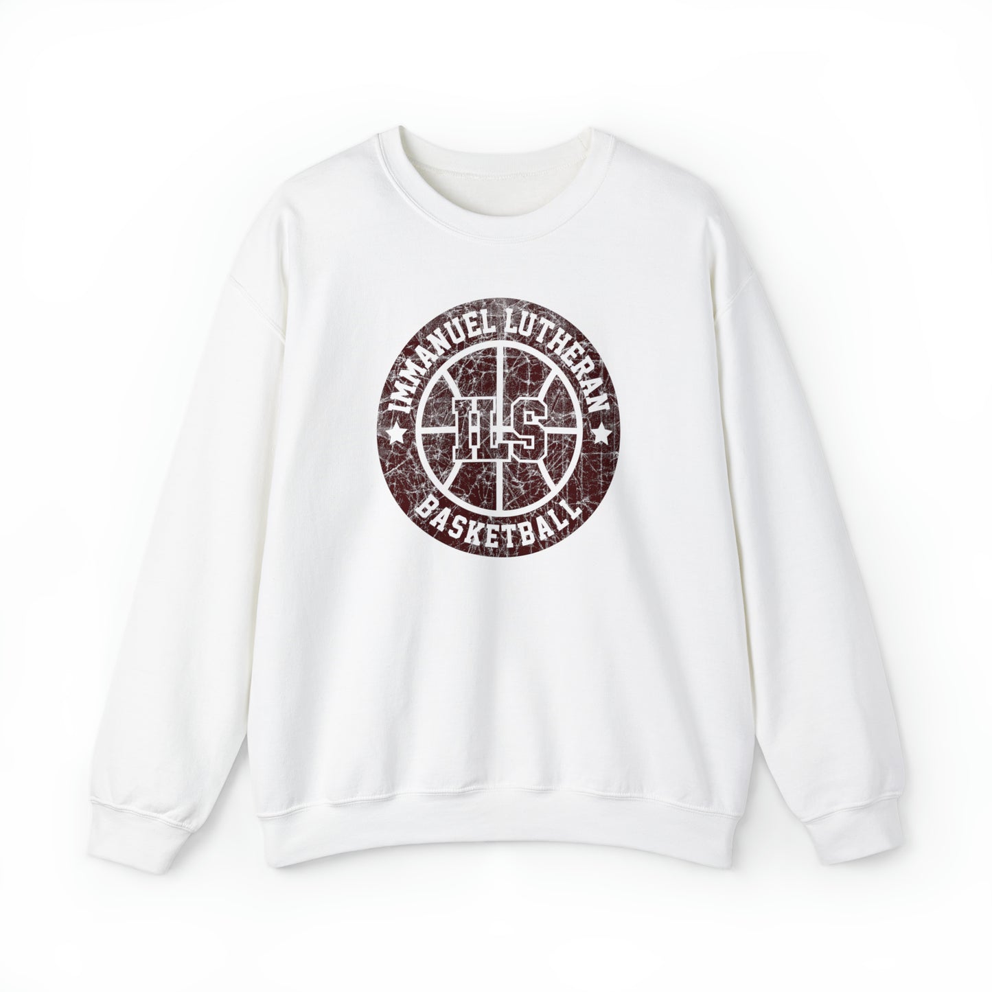 Vintage Immanuel Lutheran Basketball Unisex Heavy Blend™ Crewneck Sweatshirt