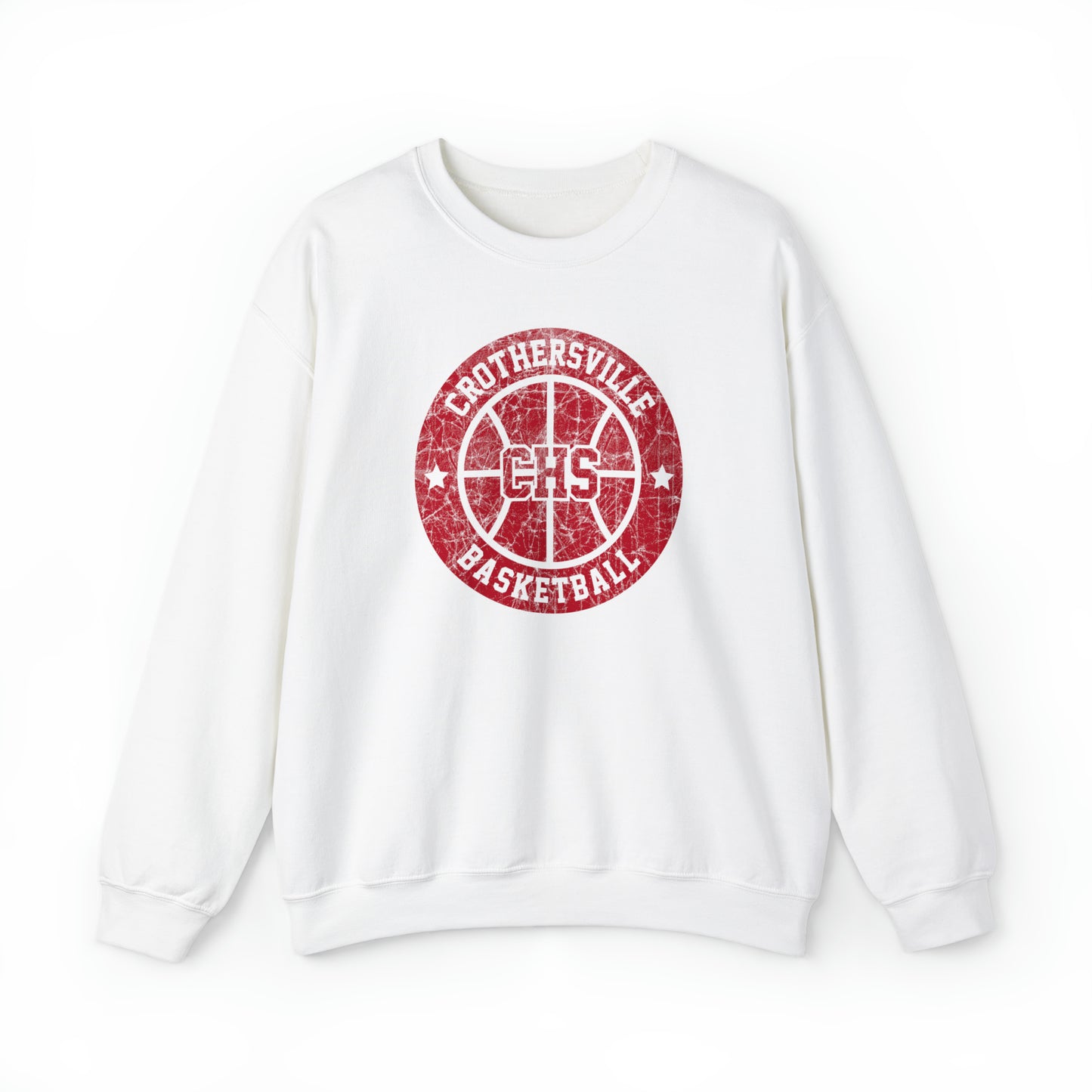 Vintage Crothersville Basketball Unisex Heavy Blend™ Crewneck Sweatshirt