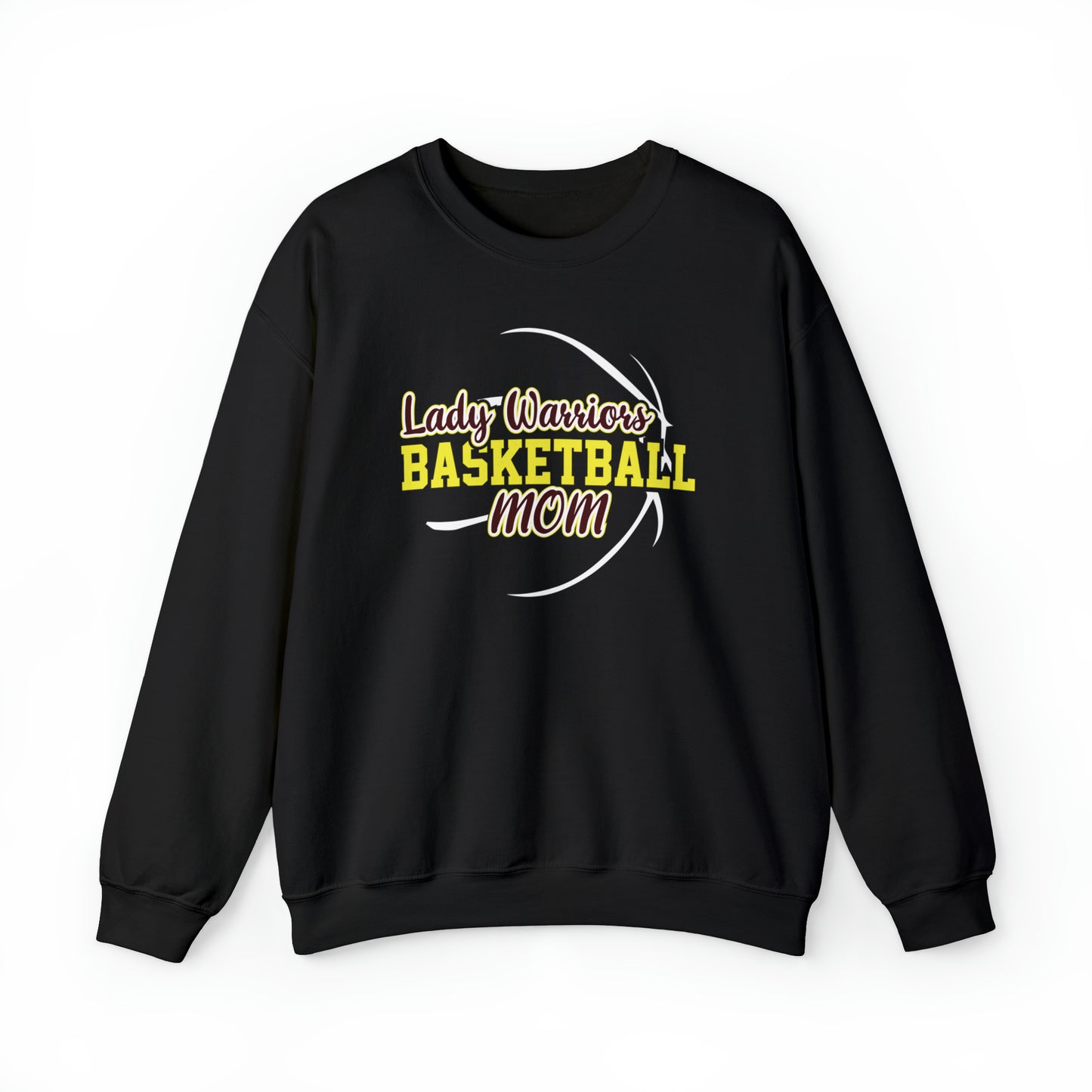 Lady Warriors Basketball Mom Unisex Heavy Blend™ Crewneck Sweatshirt