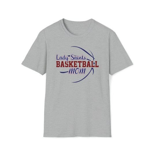 Lady Saints Basketball Mom Unisex Softstyle T-Shirt
