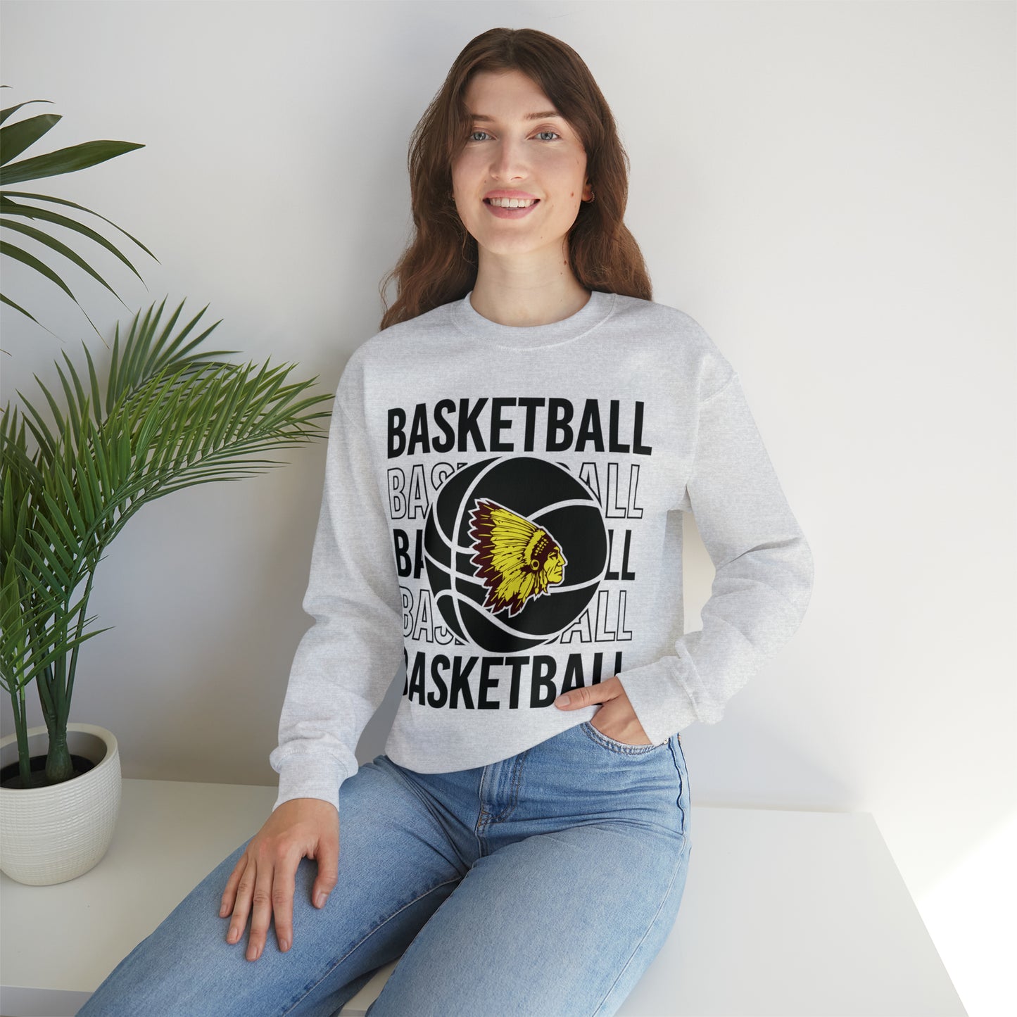 Immanuel Lutheran Basketball Crewneck Sweatshirt