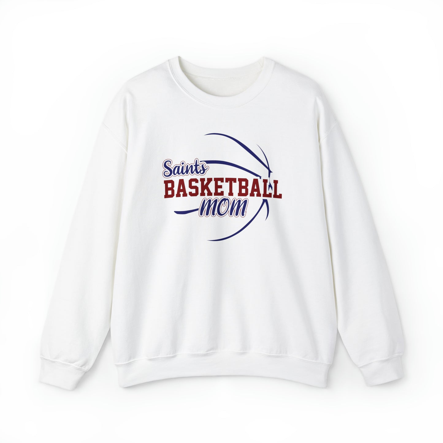 Saints Basketball Mom Unisex Heavy Blend™ Crewneck Sweatshirt