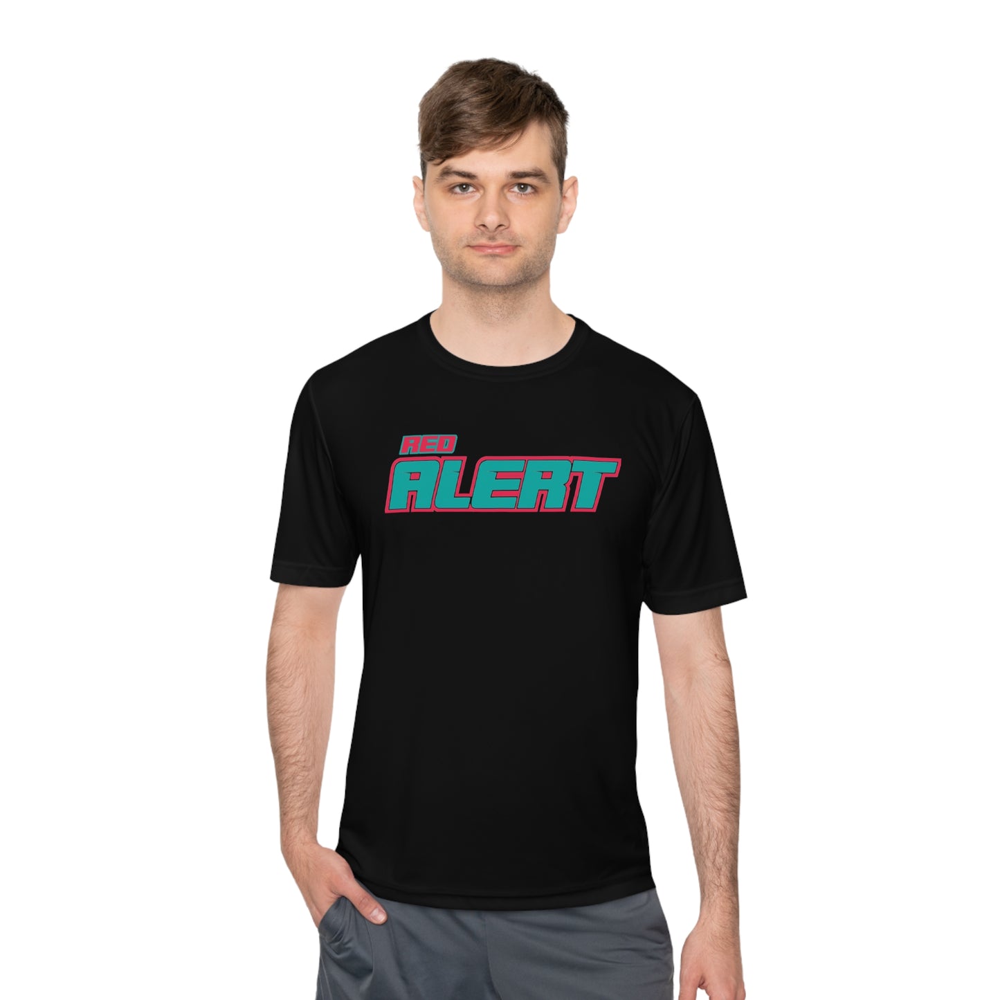 Red Alert - Block Unisex Moisture Wicking Tee