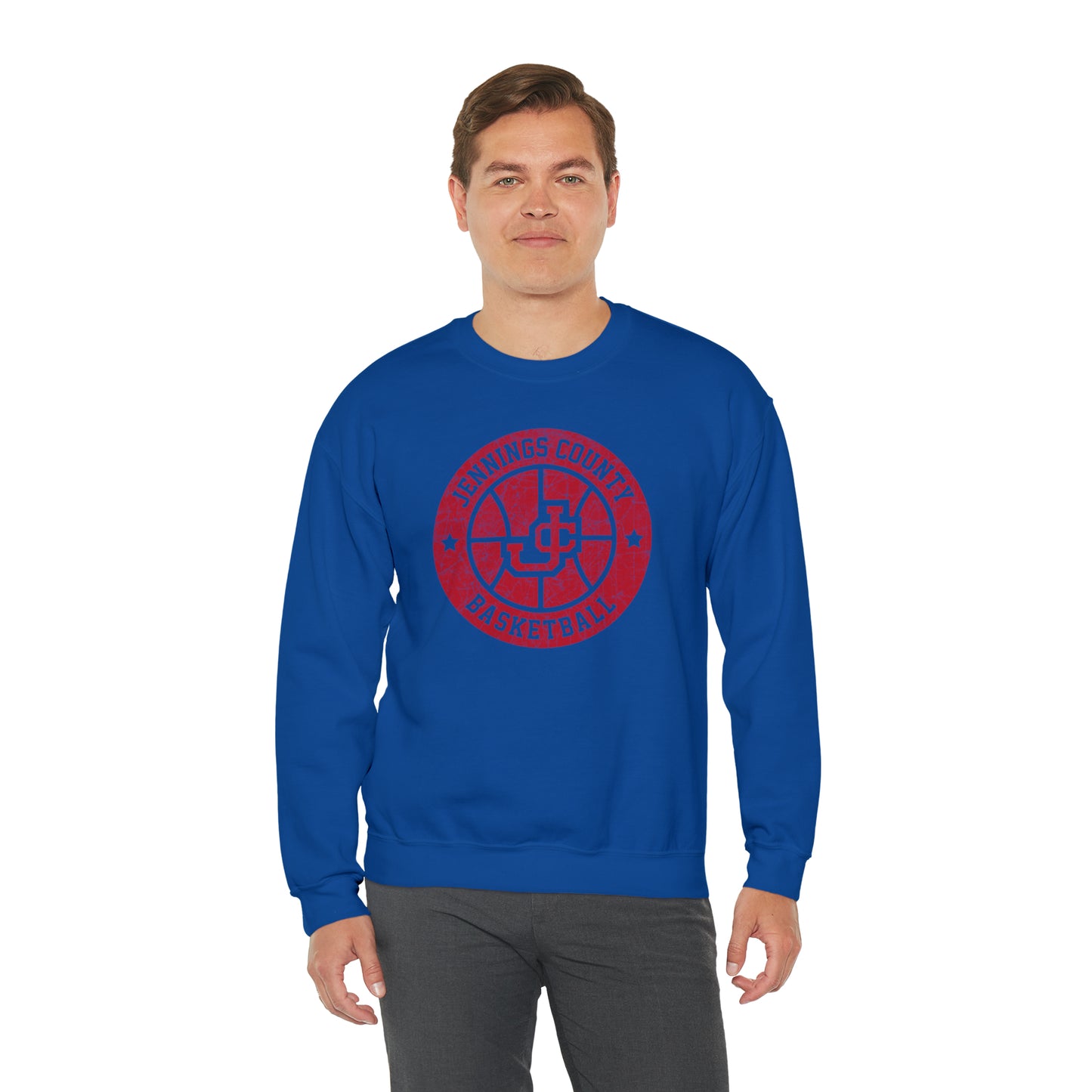 Vintage Jennings Co Basketball Unisex Heavy Blend™ Crewneck Sweatshirt