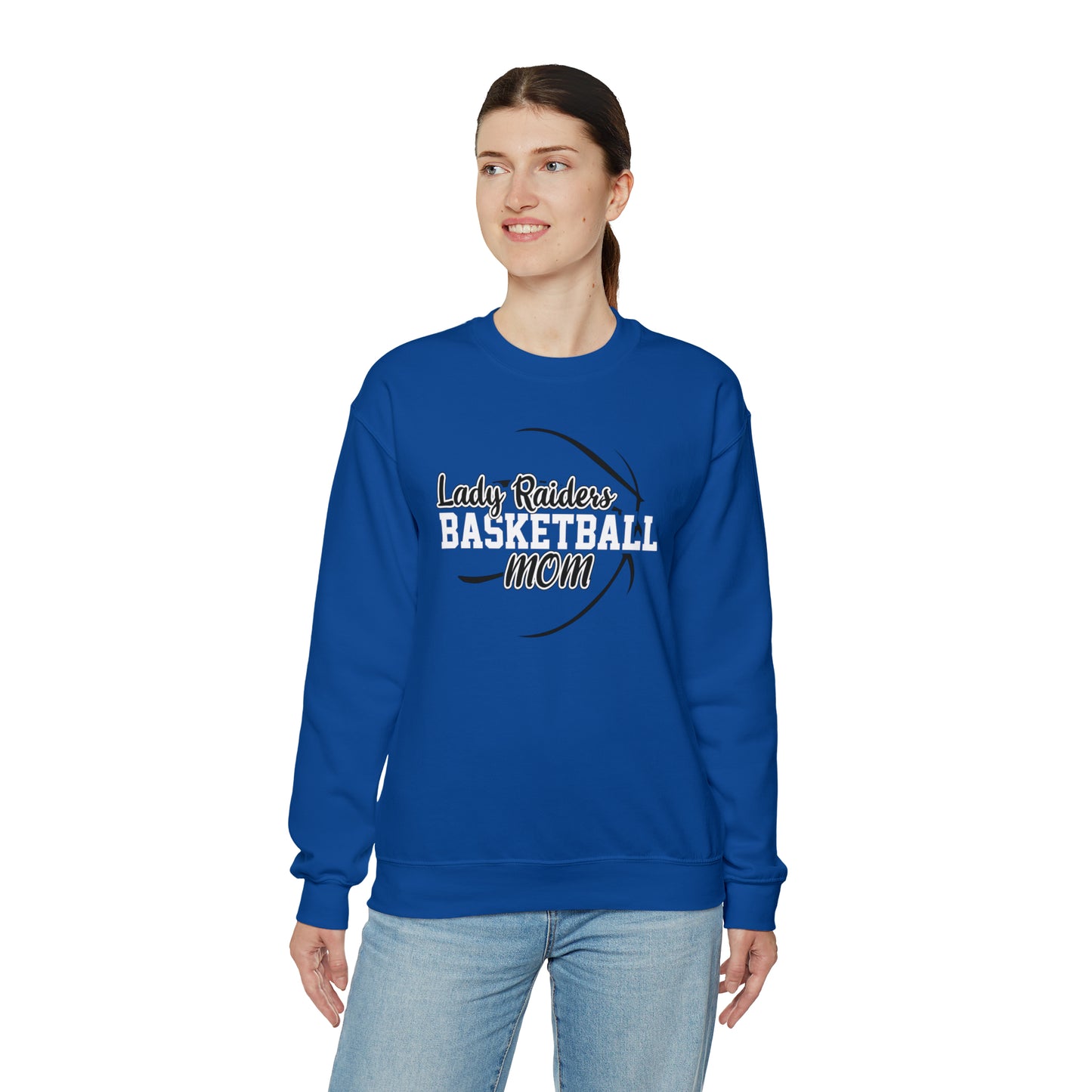 Lady Raiders Basketball Mom Unisex Heavy Blend™ Crewneck Sweatshirt