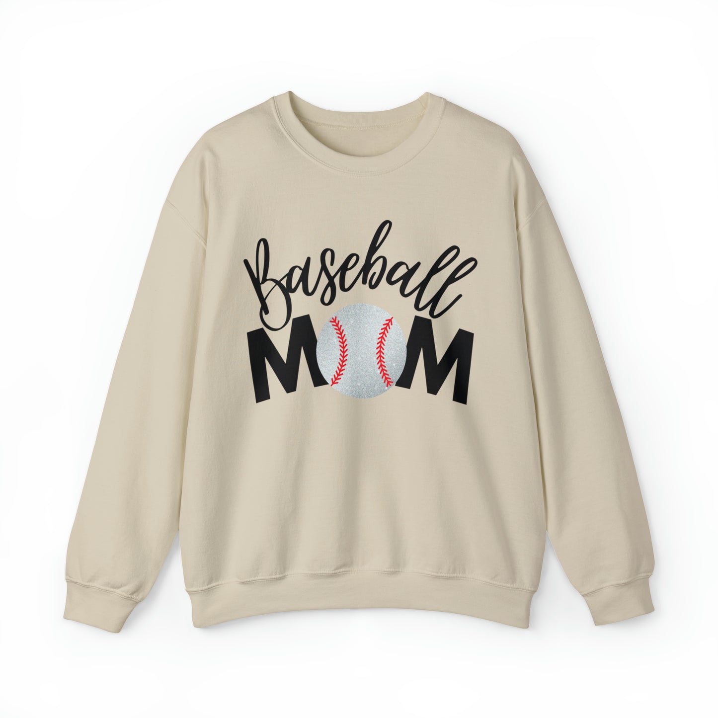 Baseball Mom Shimmer Crewneck Sweatshirt