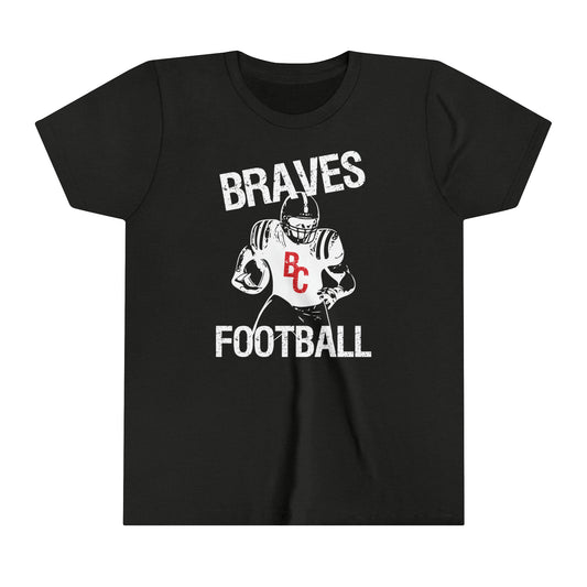 YOUTH - Braves Football Short Sleeve Tee