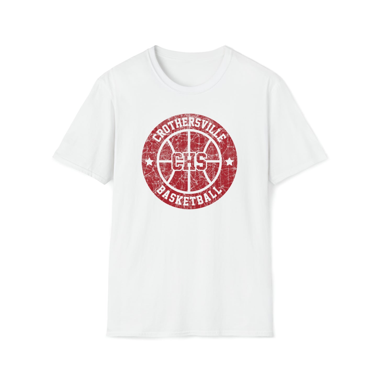 Vintage Crothersville Basketball Unisex Softstyle T-Shirt