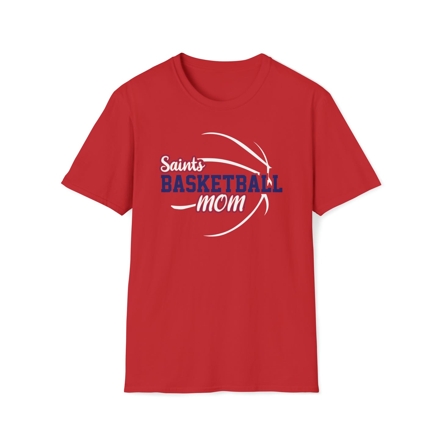 Saints Basketball Mom Unisex Softstyle T-Shirt