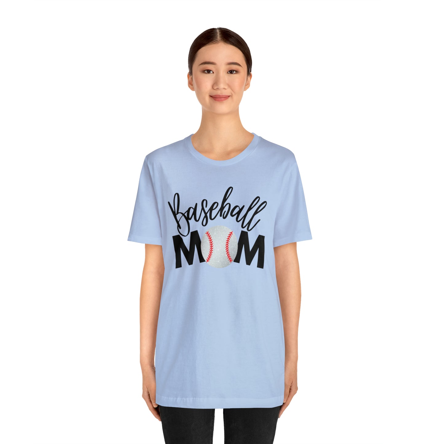 Baseball Mom Shimmer Short Sleeve Tee