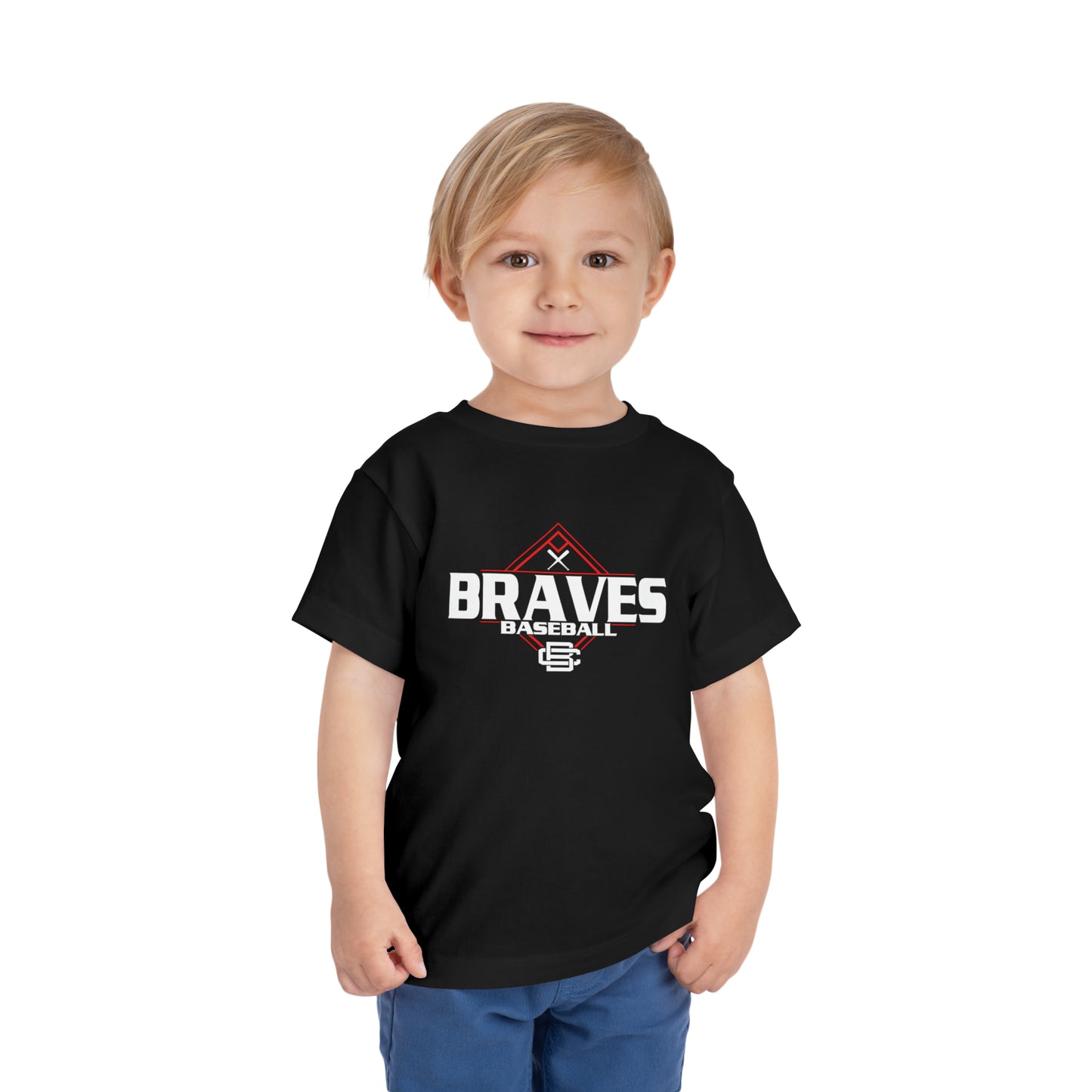 Braves Baseball Diamond Toddler Short Sleeve Tee