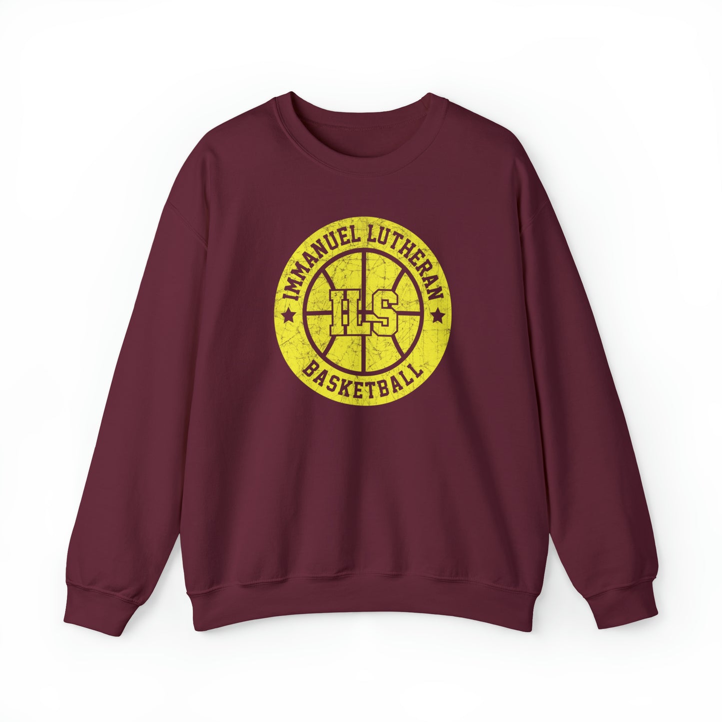 Vintage Immanuel Lutheran Basketball Unisex Heavy Blend™ Crewneck Sweatshirt