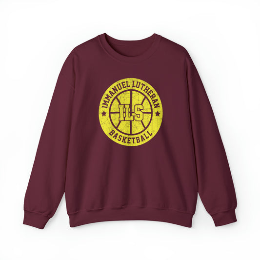 Vintage Immanuel Lutheran Basketball Unisex Heavy Blend™ Crewneck Sweatshirt