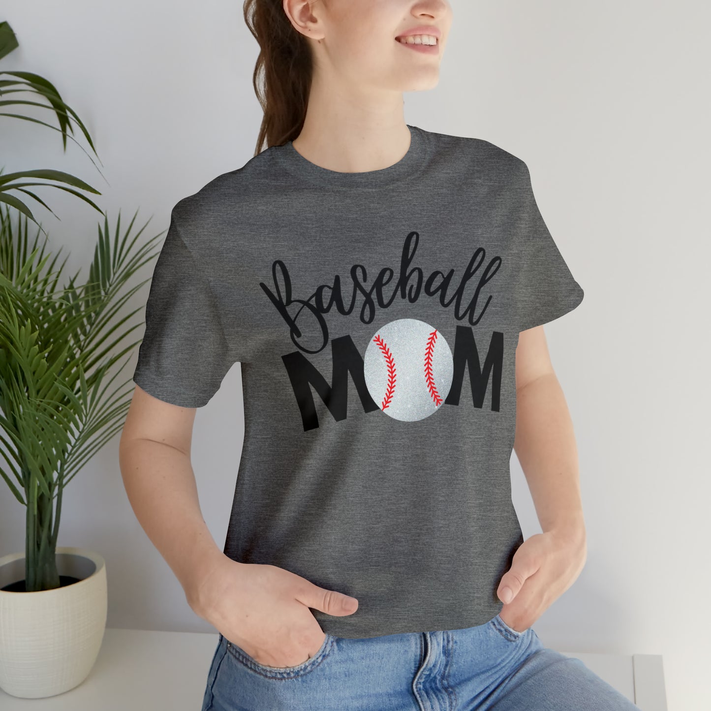 Baseball Mom Shimmer Short Sleeve Tee