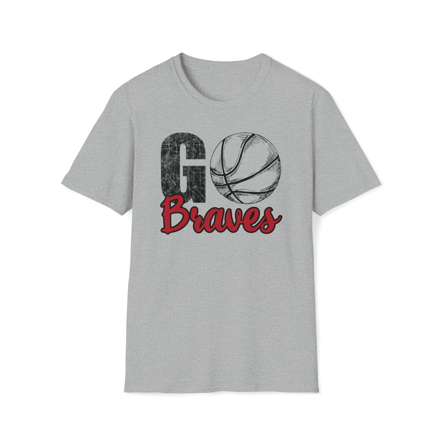 Go Braves Basketball Unisex Softstyle T-Shirt