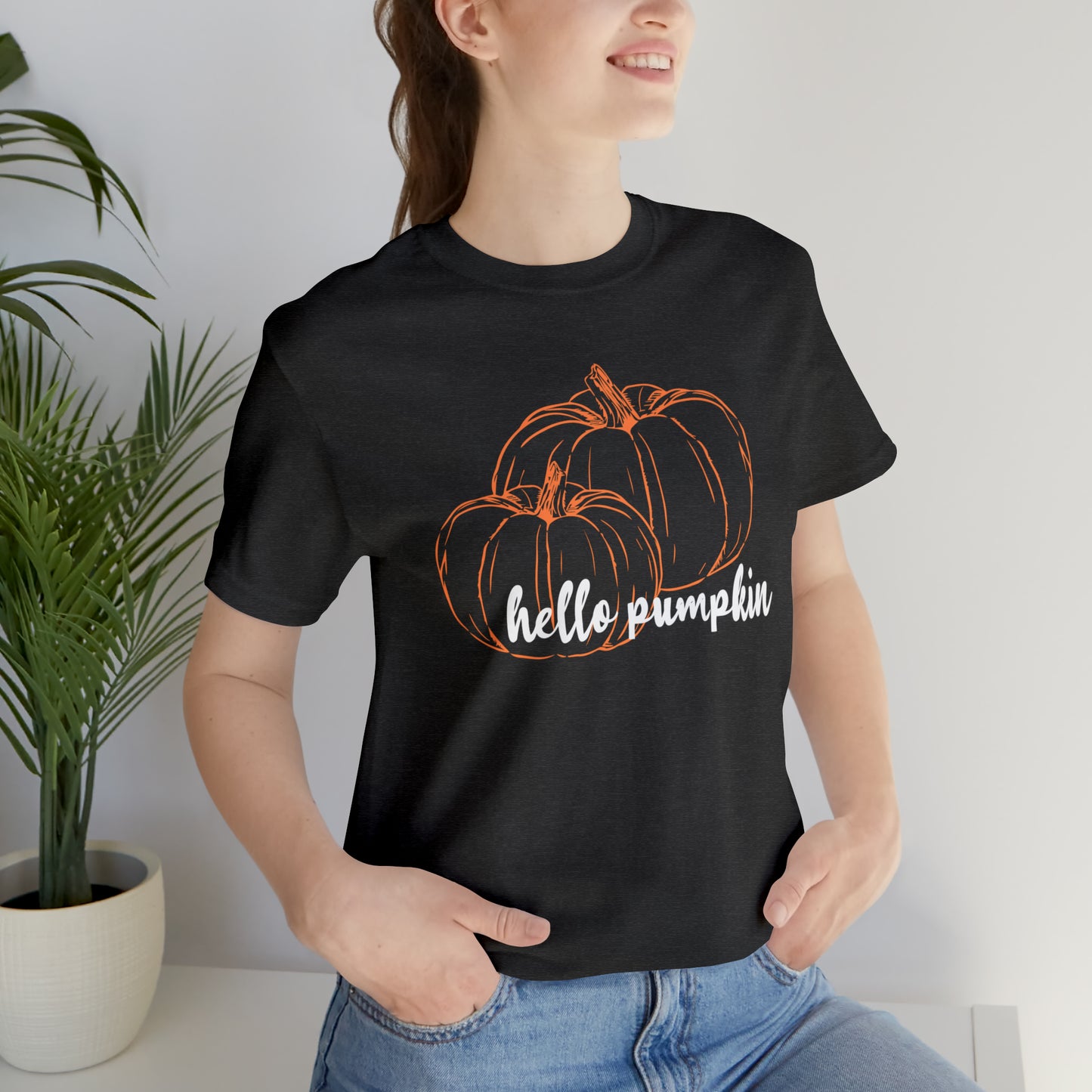 Hello Pumpkin Jersey Short Sleeve Tee (Season)